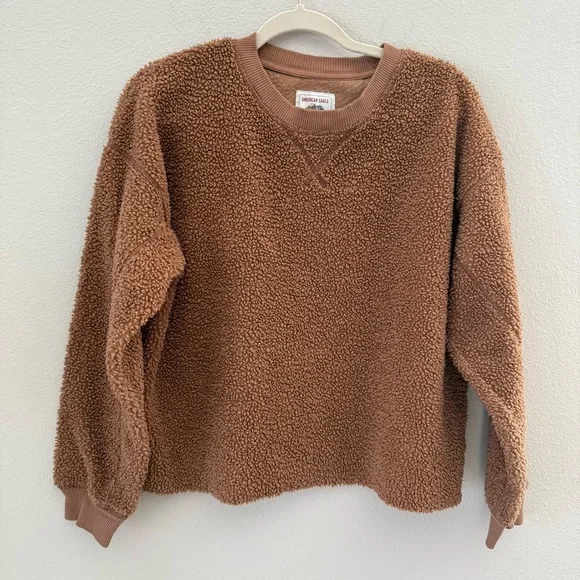 American Eagle Outfitters Tan Sherpa Jacket - Picture 2 of 7